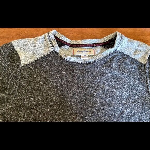 Tommy Bahama Sweatshirt Men's Sz Med Blk/Gry EUC - Picture 9 of 9
